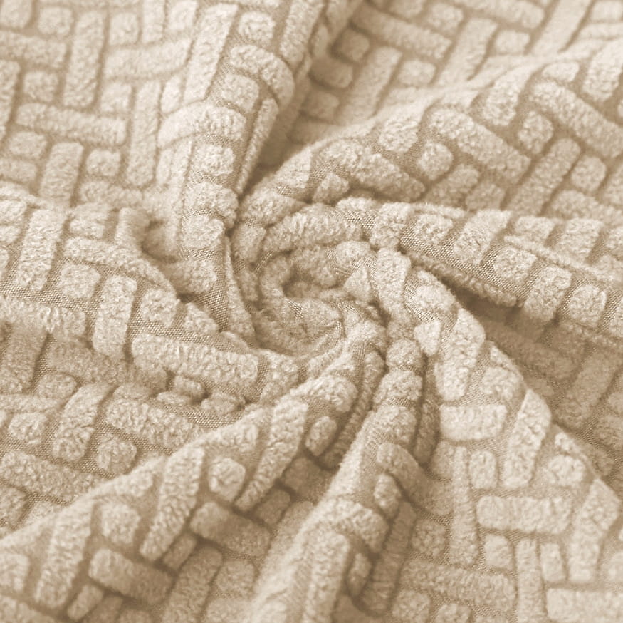 Pokrowiec na fotel FINKA ŻAKARD Beżowy