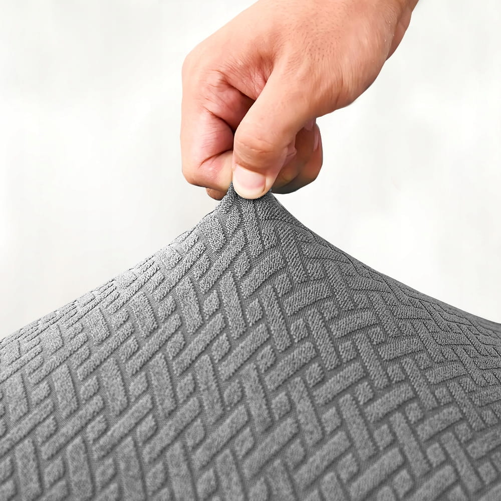Pokrowiec na fotel FINKA ŻAKARD Szary